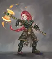 [OC] DnD Dwarven female warrior by me