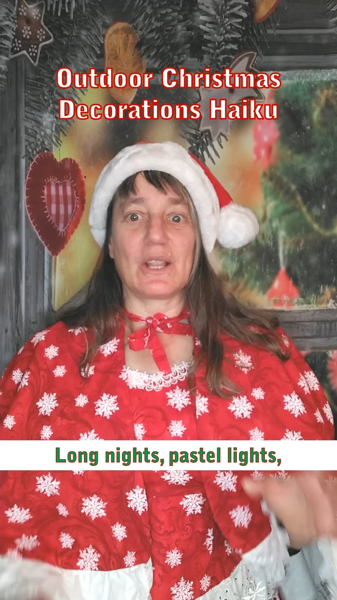 Trying to redeem myself to Santa with My Outdoor Christmas Decorations Haiku after yesterday's Eggnog Haiku that put me on Santa's naughty list