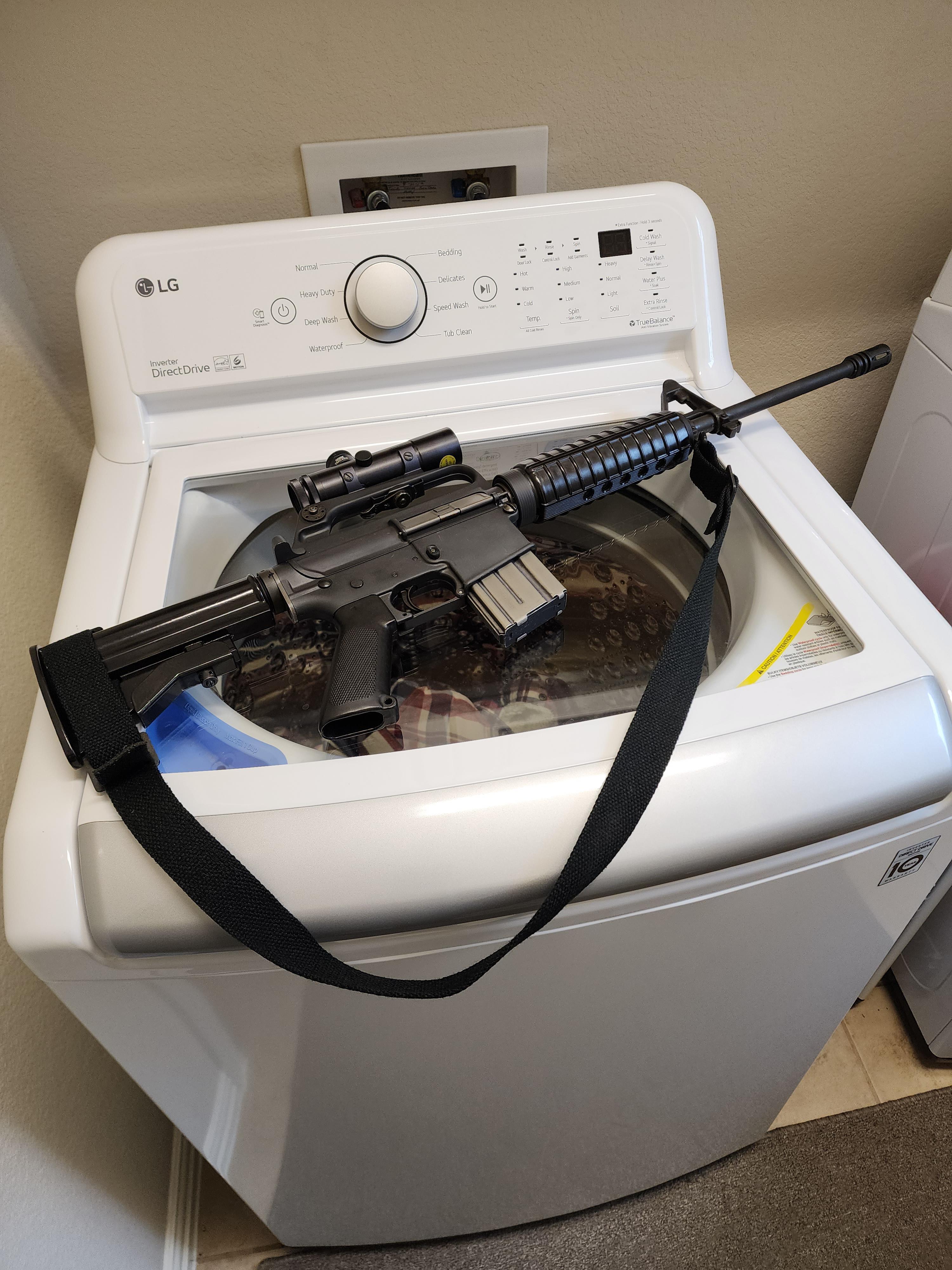 No Russian will EVER take my washing machine!