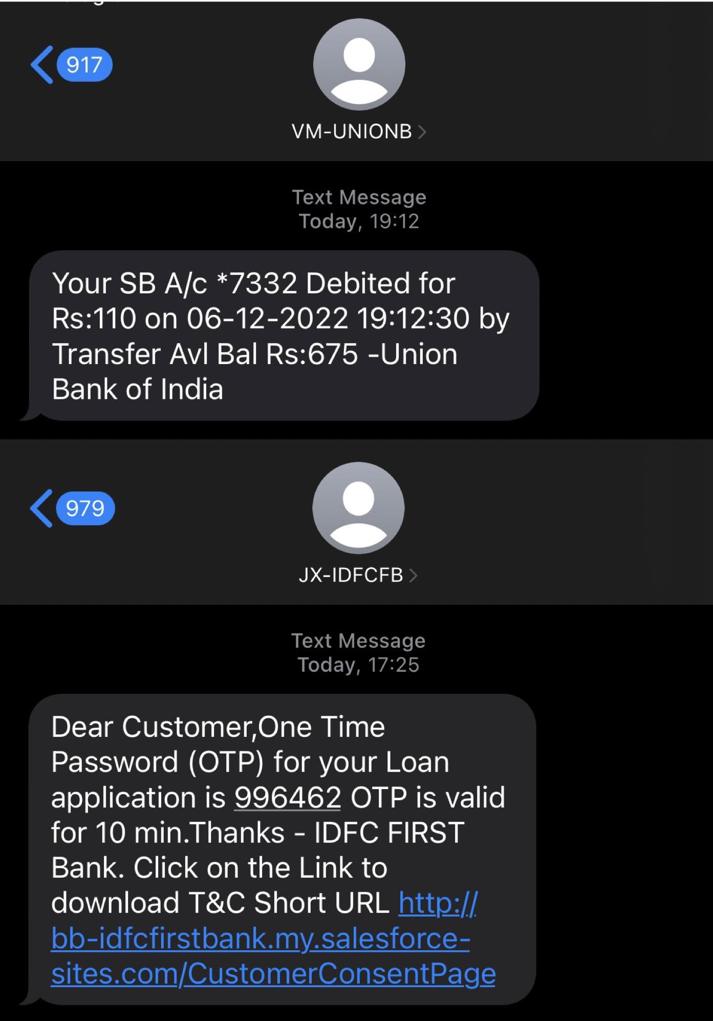 I keep getting SMS from unknown banks that I don’t have account in ...