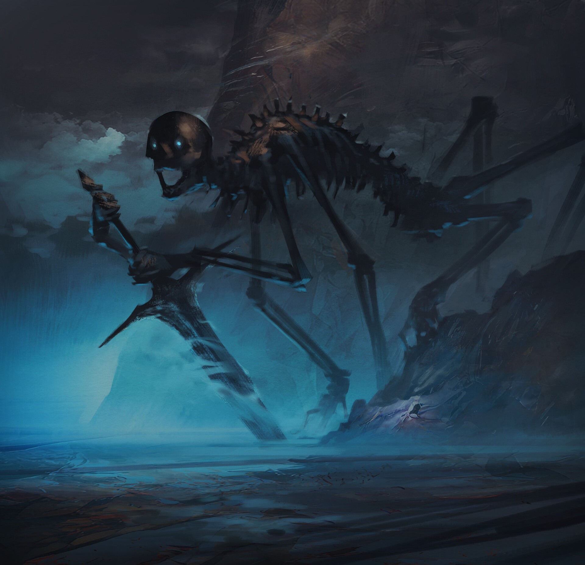 Skeleton Titan by Rian Bittner