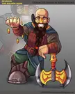 Meet @Azaghal 👑🪓: The Mega-Rich Dwarf with a Heart of Gold (and a Nose to Match)! 💰💎 Always up for Epic Treasure Hunts! (Twitter Artist @rodolfoslime)