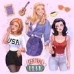 The Friends girlies by Luz Tapia Art
