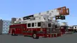 Realistic Fire Ladder Truck in Minecraft! 1996 Seagrave 100ft Rear mount aerial.