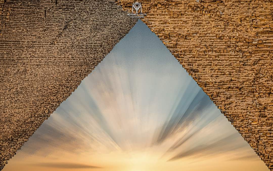 different picture of Pyramids of Giza, Egypt