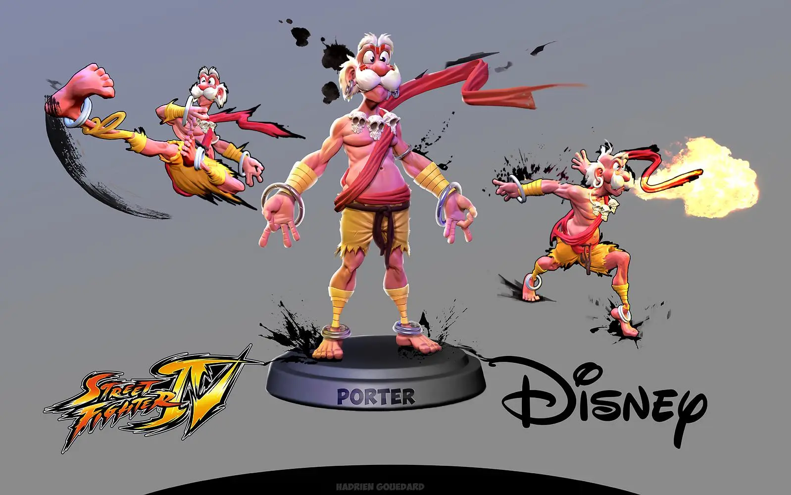 Disney feet Capcom : Porter from Tarzan by Hadrien Gouedard