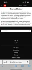 Does anyone know why CNN is suddenly blocked for me?