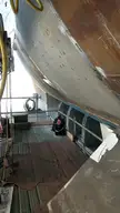 Doing hull repairs at work. (Not allowed to say which boat or drydock sorry)