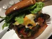Double cheese caramelized garlic onions shrooms, truffle sauce. Lettuce is to trick my brain it’s healthy