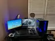 Dual PC Gaming Setup. Don't mind the cable management 😅