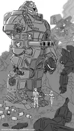 Dummy thicc assault mech takes on 4 guys
