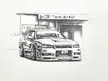 Skyline GTR R34, Me, Ink, 2023