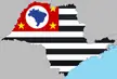 São Paulo state flag map