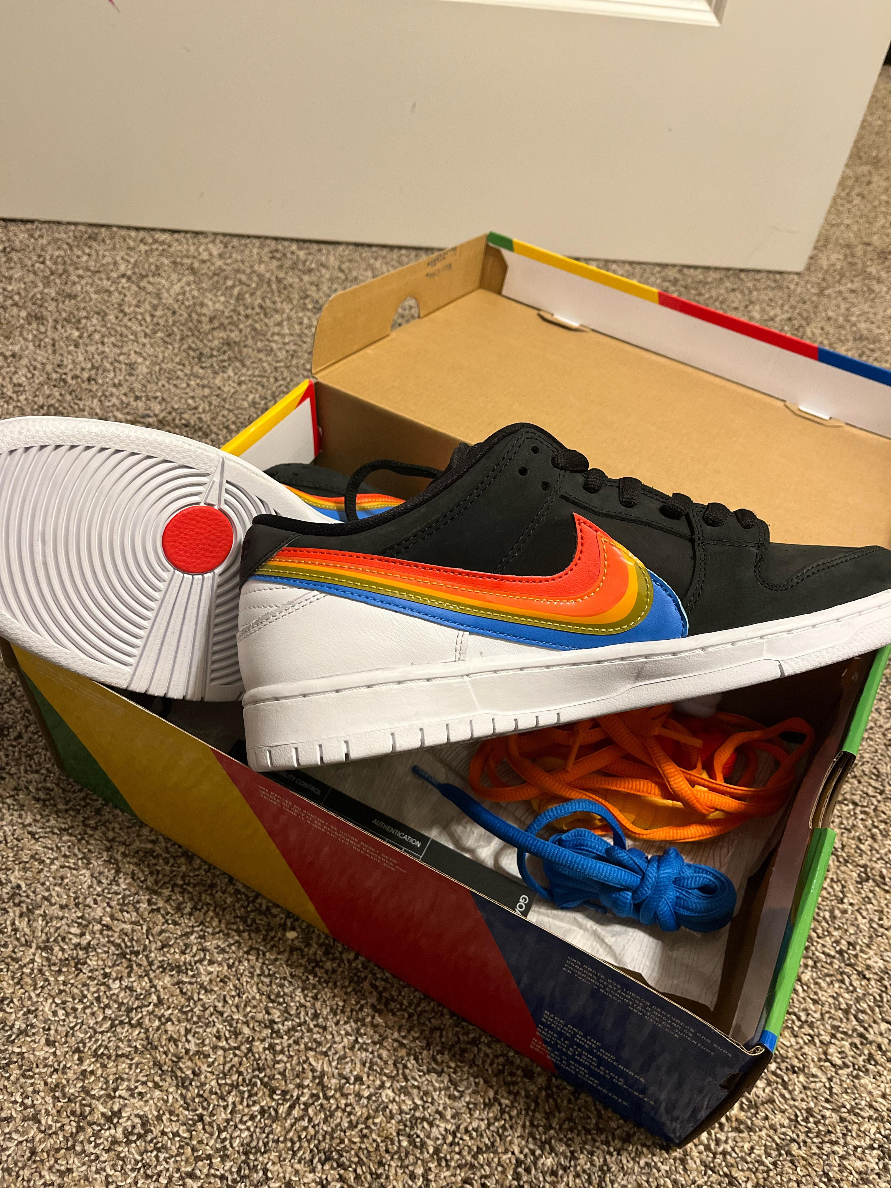 Just realized the Polaroid colors on the “Polaroid” SB dunks looks like a Pan flag