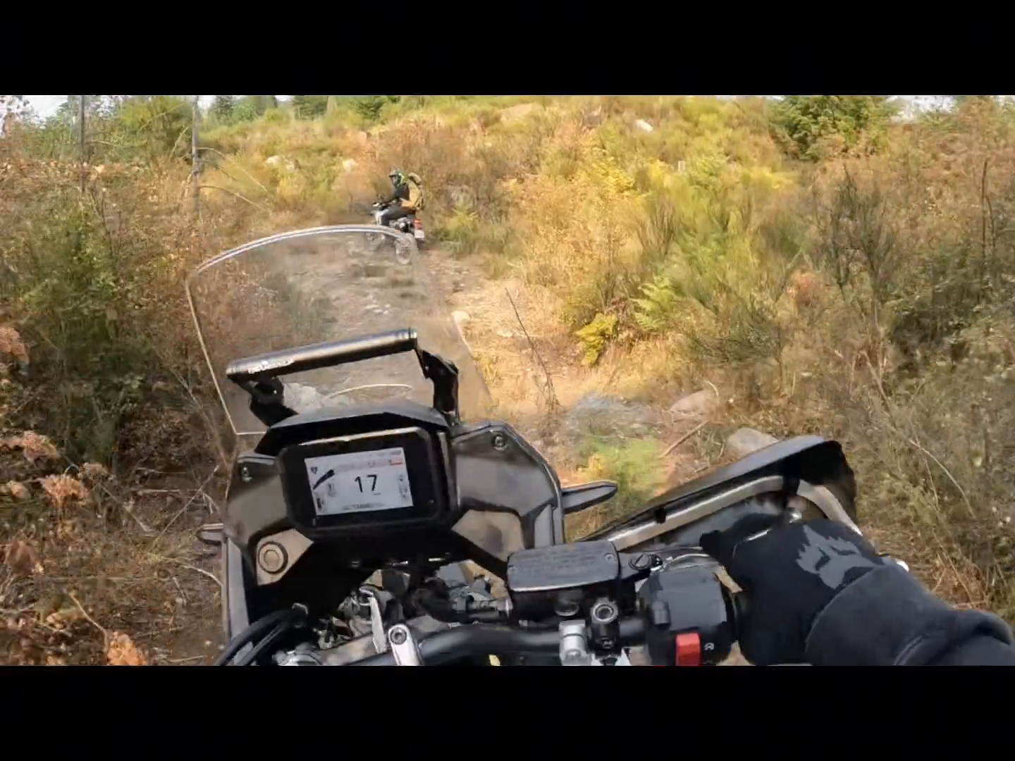 A bit of off roading with the Transalp