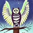 Angelic owl coming to visit for the night!