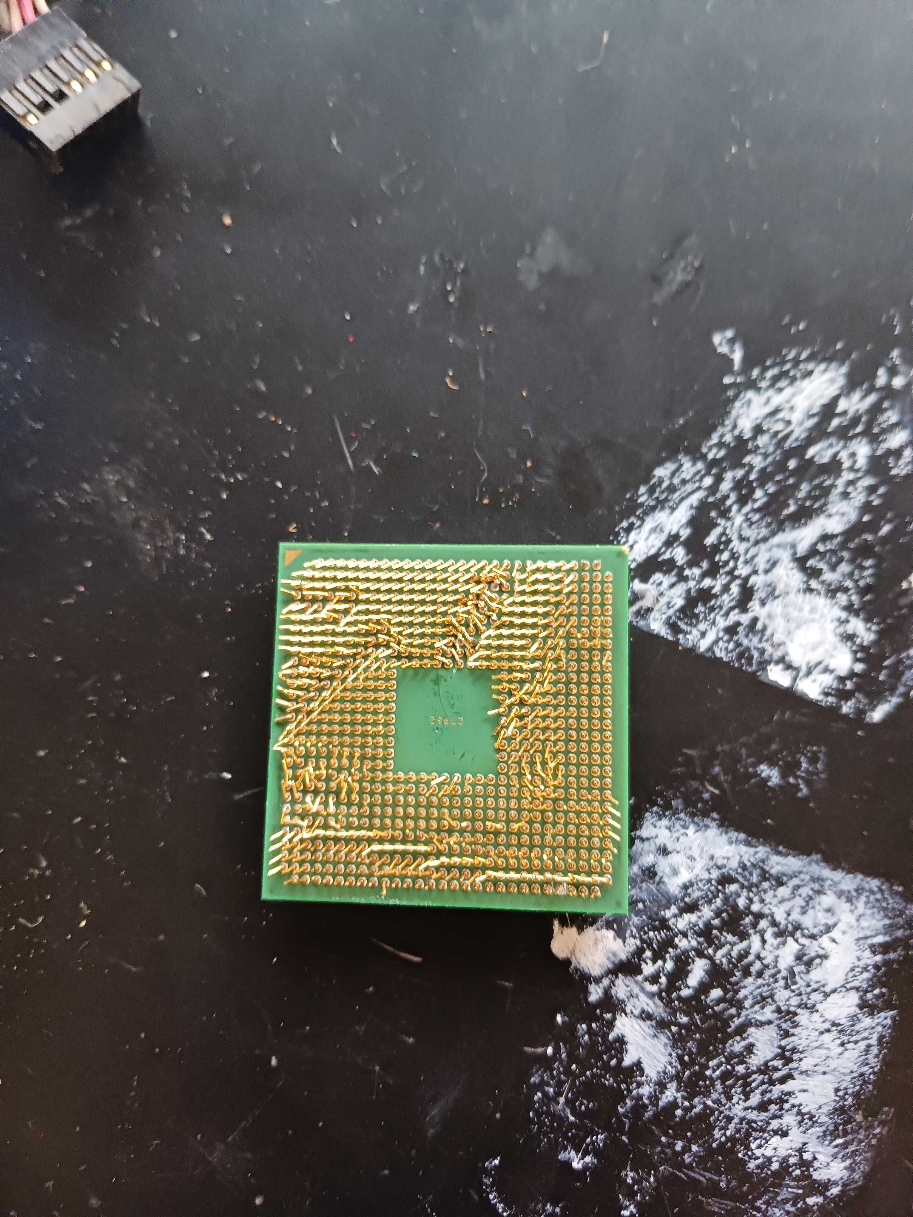 Kids at my school did this to an old amd cpu during a computer science ...