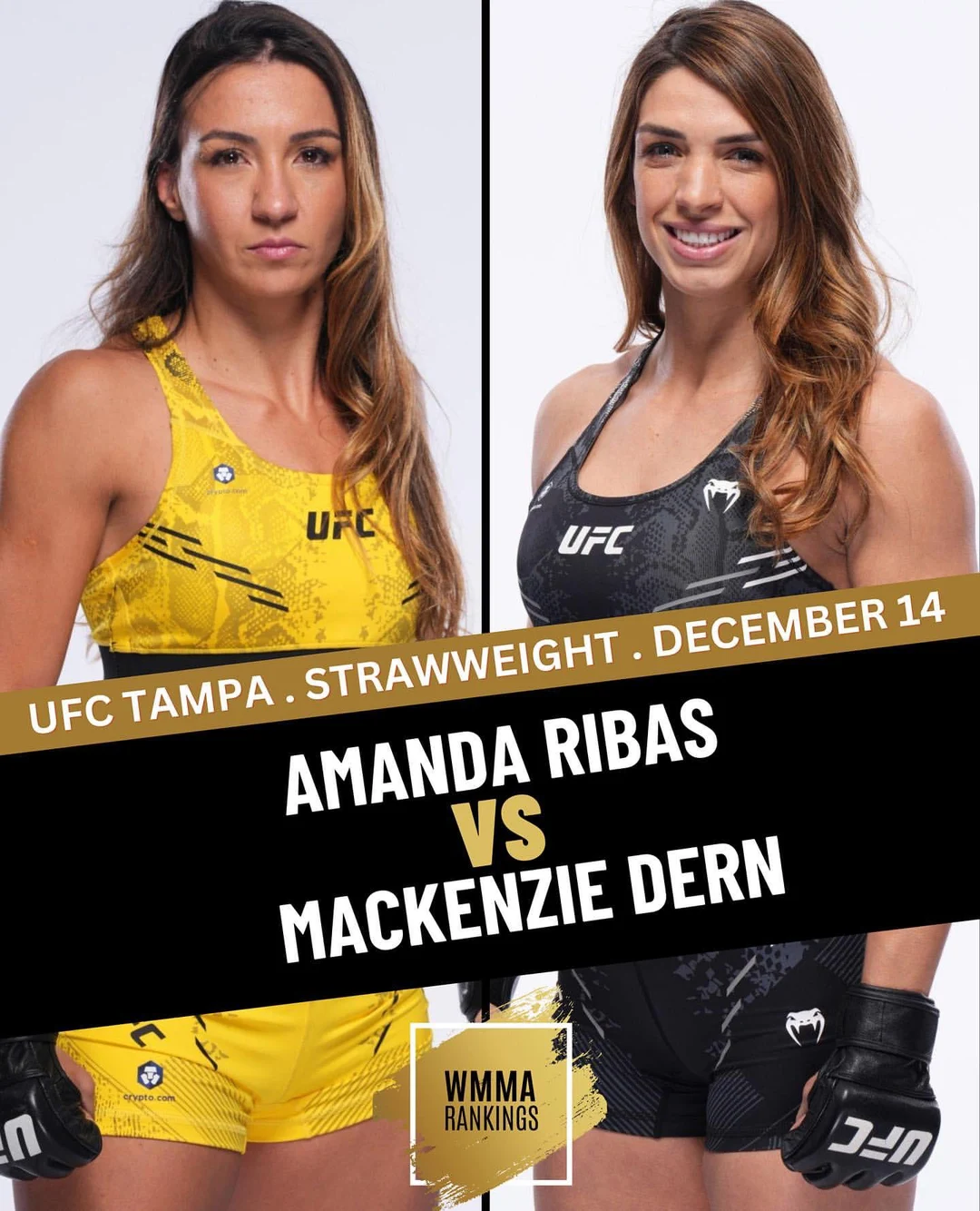NEWS FLASH: Amanda R v Mackenzie D 2 is OFFICIALLY BOOKED for UFC Tampa ...
