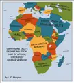 Political Map of an Alternate Africa, from the human's perspective. (Capitoline Tales)