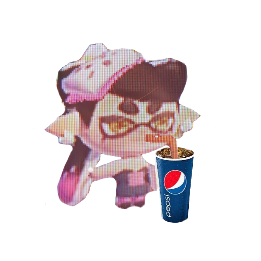 Callie plushie drinking pepsi | Scrolller