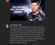 Wholesome and cursed meme from r/ChiknNuggit featuring a man with lightning effects and an inspiring comment.