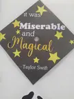 Graduation cap hanging at my job (public library)