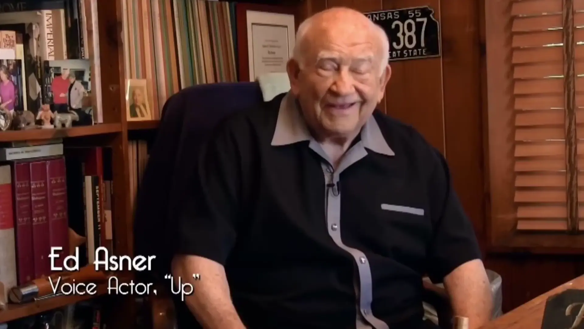 Ed Asner, voice actor from the Pixar move "Up"