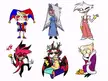 Hazbin Hotel characters as TADC characters (by @uuukkk666 on Twitter/X)