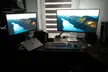 Editing/Color grading setup with M1 Pro + M2 Pro mini with LG monitors and Davinci Editor Keyboard