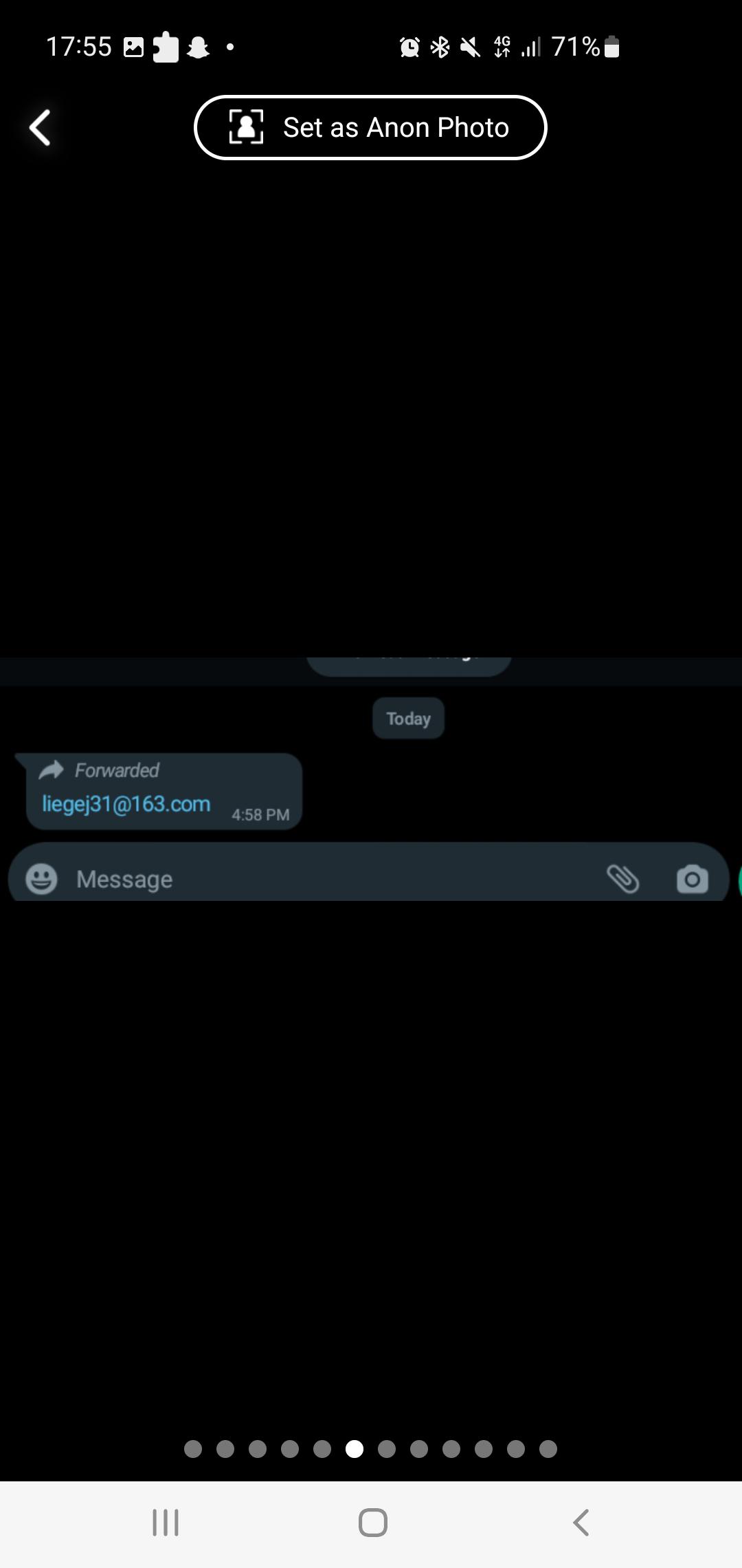 Scambaiting screenshots of a sextortion attempt on Telegram featuring a fake McDonald's job application