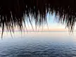 Endless Expanse of Glassy Sea at Sunset from under the Tiki -- Islamorada, Florida [OC] [4032×3024]