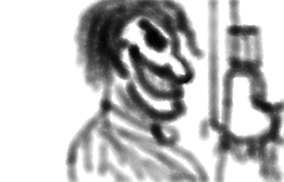 Batman DC comics fan art featuring three grayscale sketches of stylized characters on a white background.