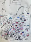 Europe's map in Japanese restaurant