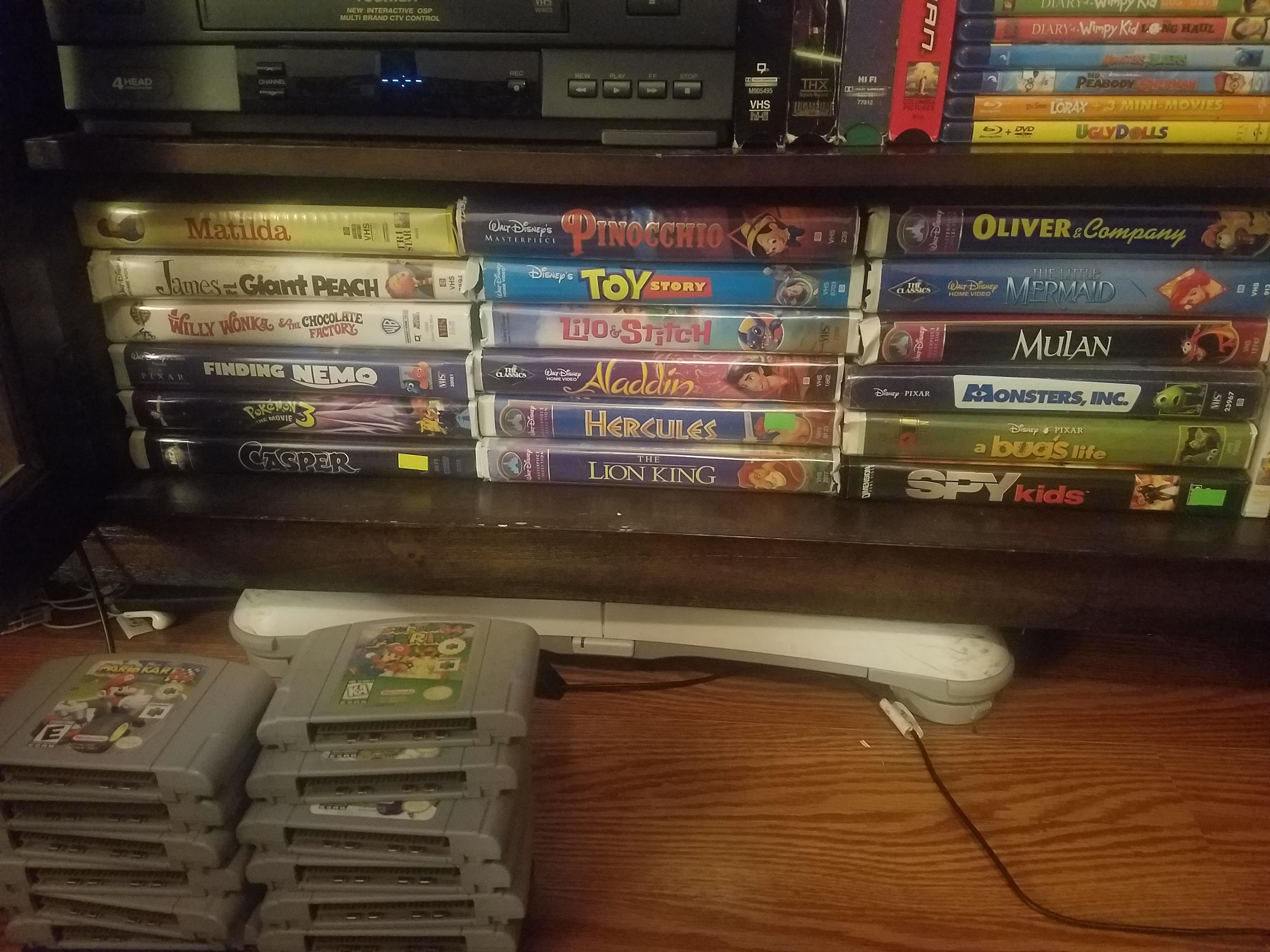 Every early 2000s kid's vhs cassette collection | Scrolller