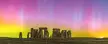Magnificent aurora borealis light display painting a backdrop to Stonehenge on 24th March. (Image - Daily Express).