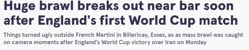 No wonder they banned it at the WC.