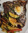 T-Bone Steak &amp; Grilled Veggies