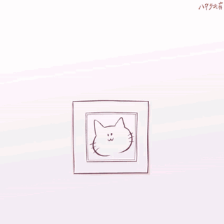 Anime catgirl with pink hair and huge breasts emerging from a picture frame, breast expansion, neko booba milkes