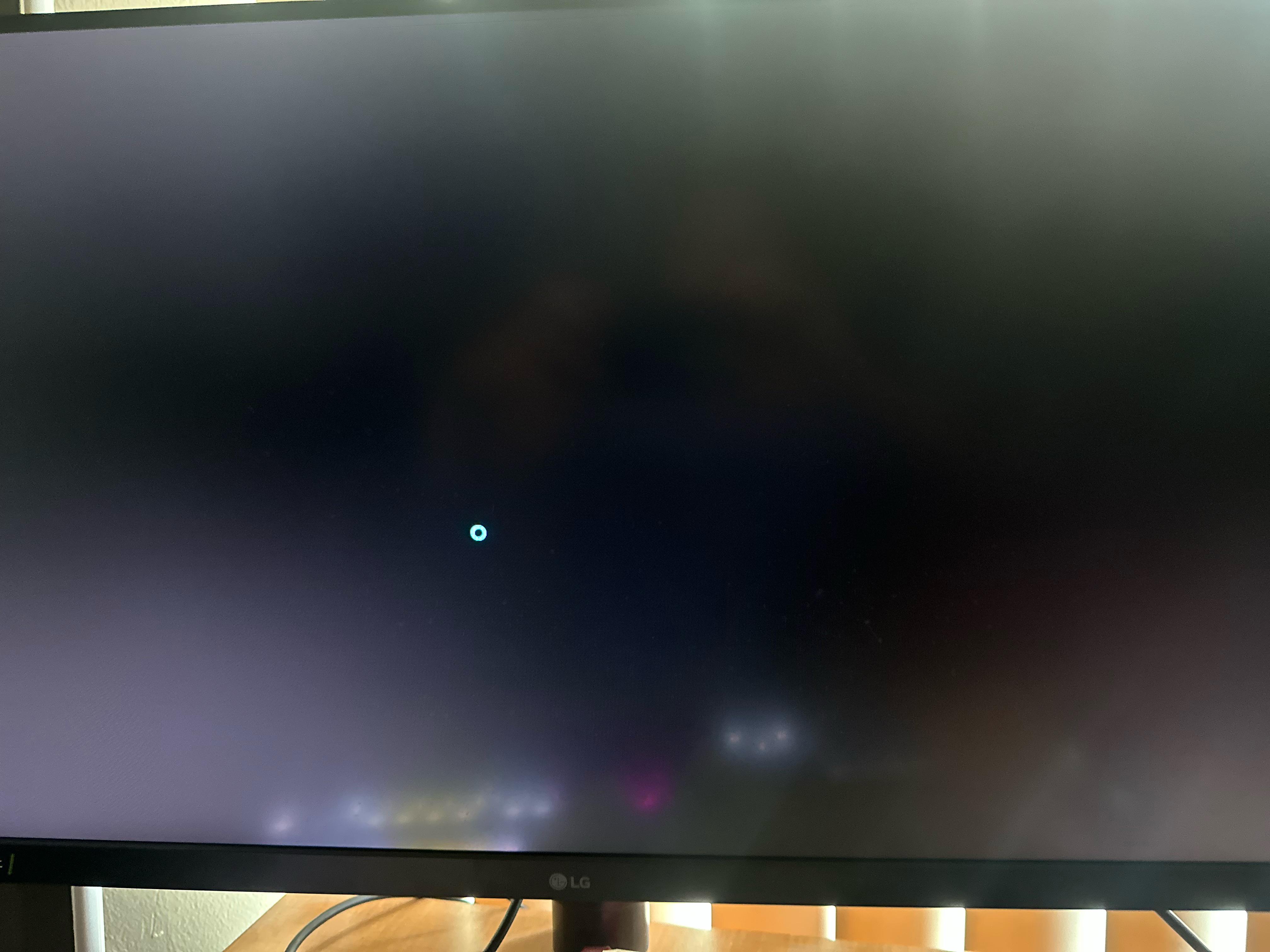 windows 11 black screen with loading cursor on startup