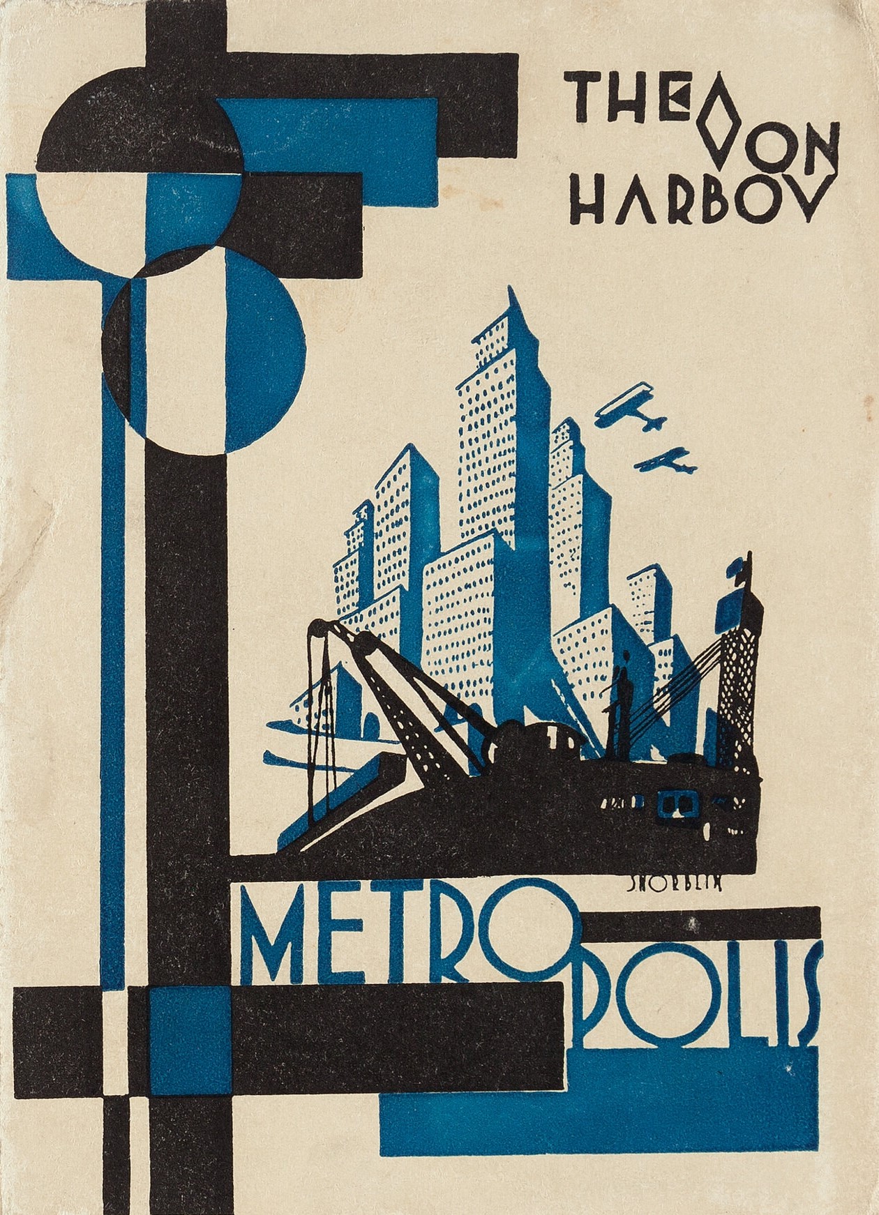 Metropolis book cover (Polish version) by Stefan Norblin