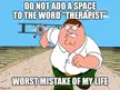 I'm warning you not to