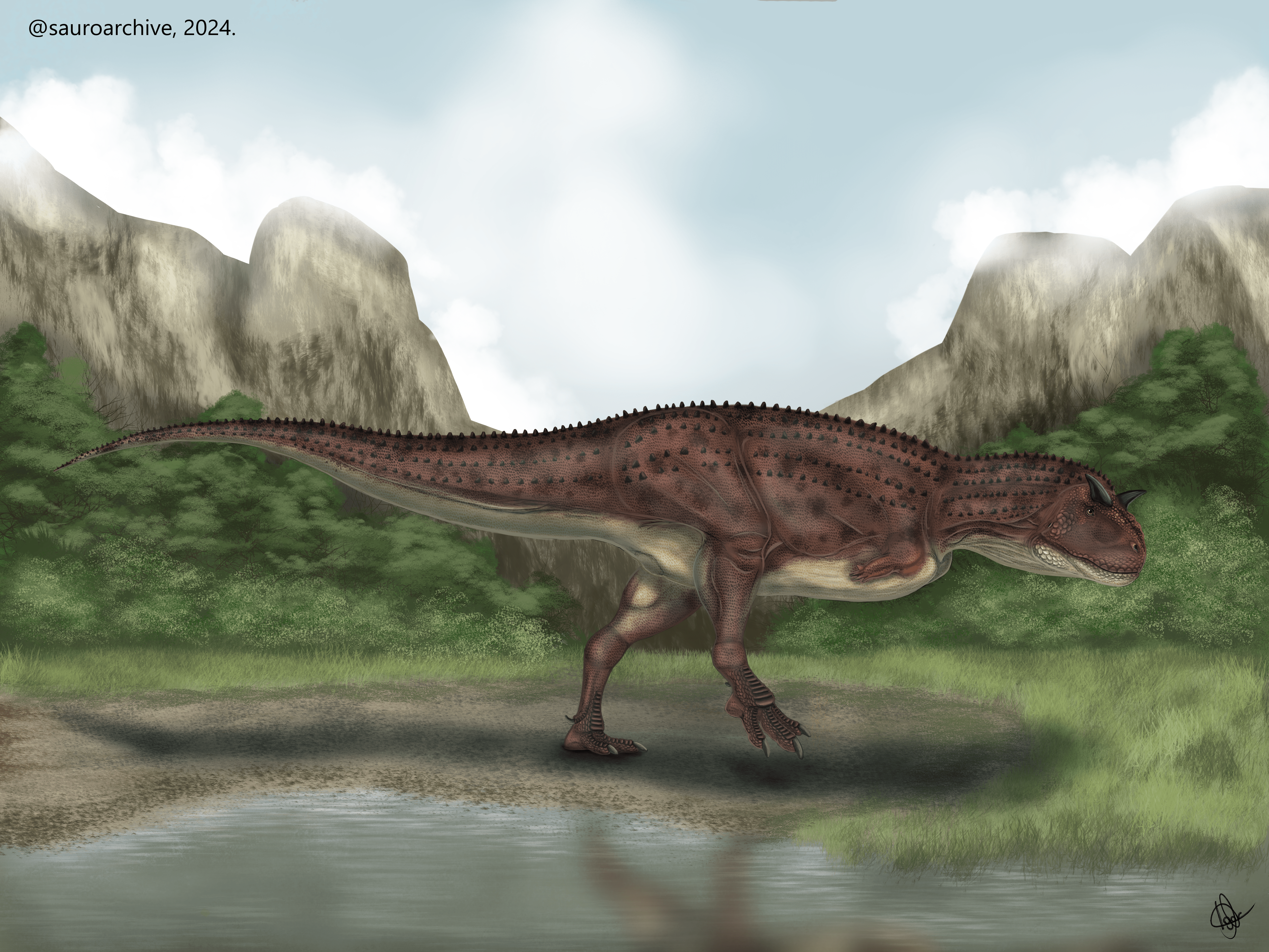 Carnotaurus paleoart [O.C]