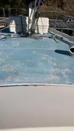 Foredeck looks like this. How to fix? Sand back and then what is the best product?