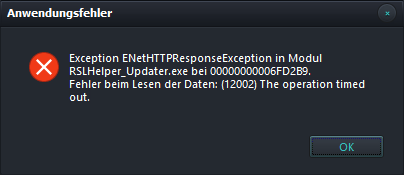 Failed to install RSL helper need help