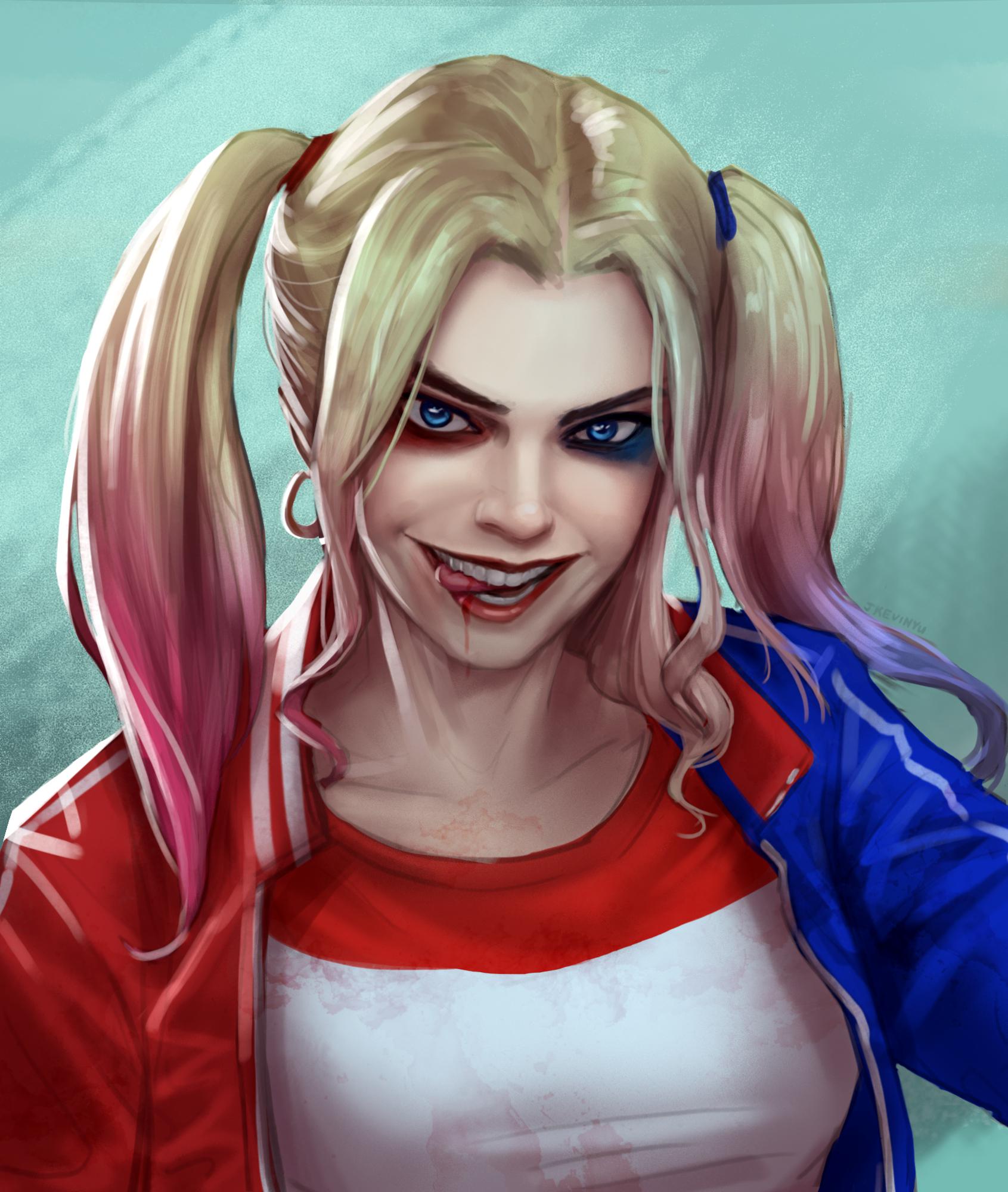 [Fan Art]Harley Quinn painting by me | Scrolller