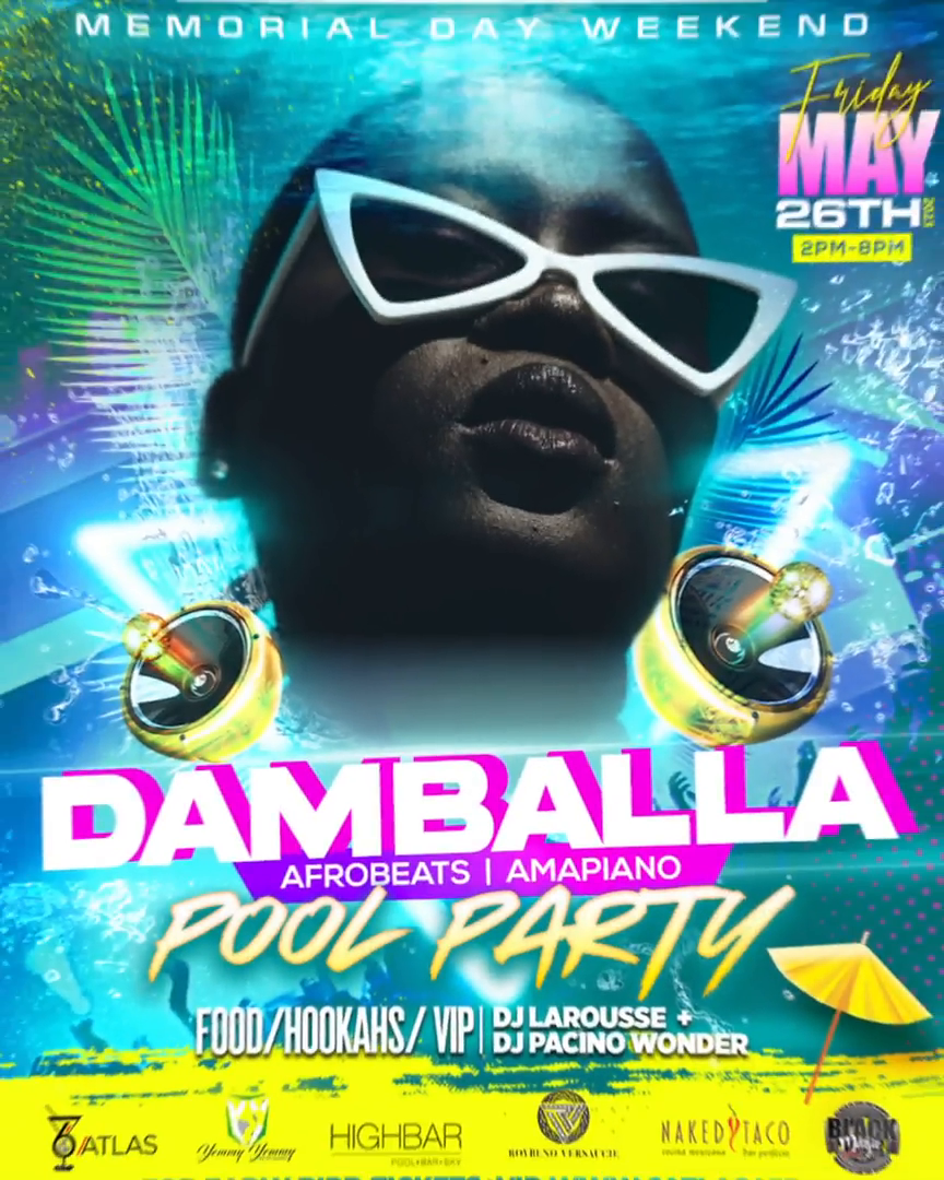 Damballa Afrobeat Pool party May26th 2023 #anm2023