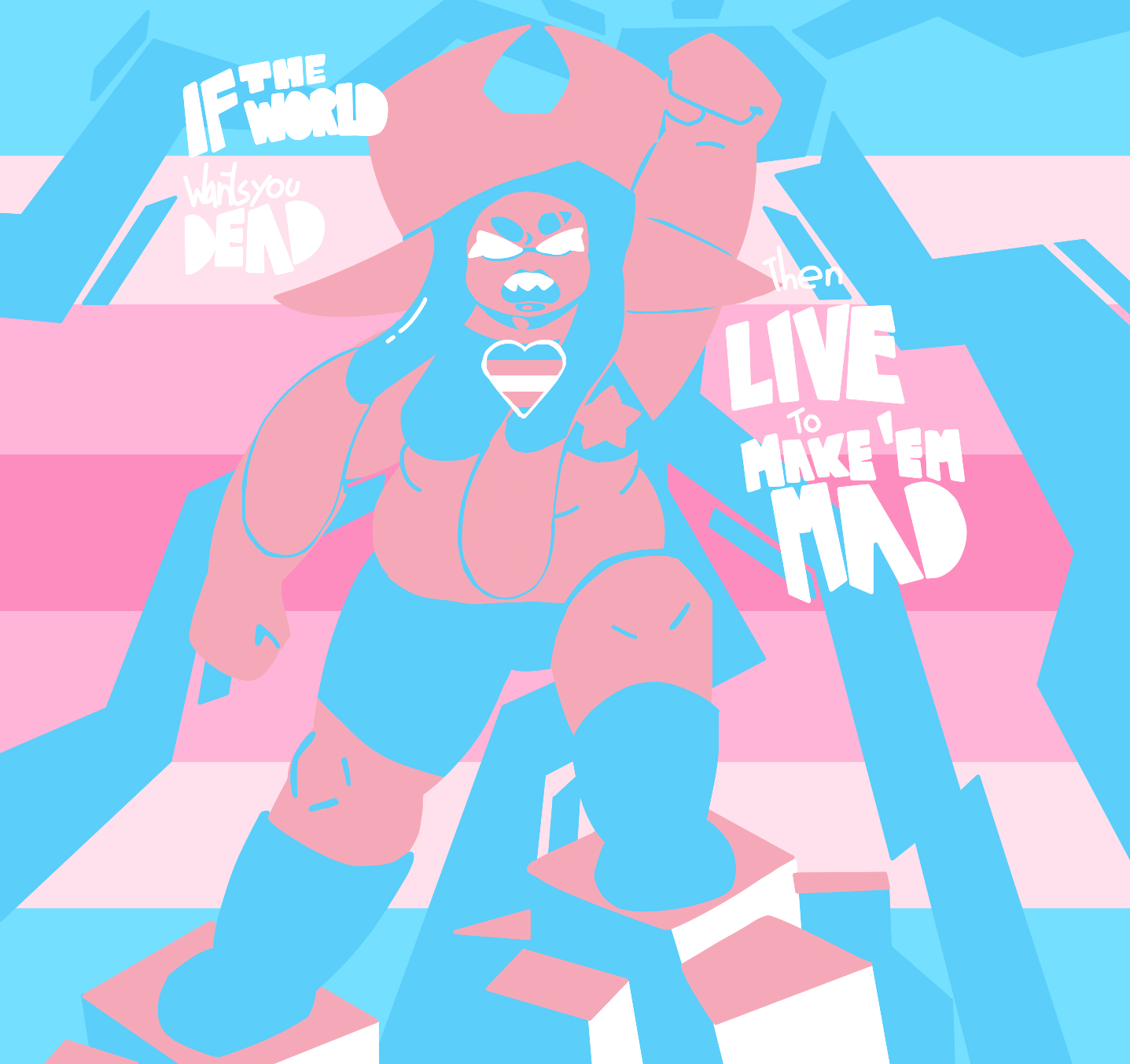 Splatoon OC transfem art I made to get my own hopes up since I ain't ...