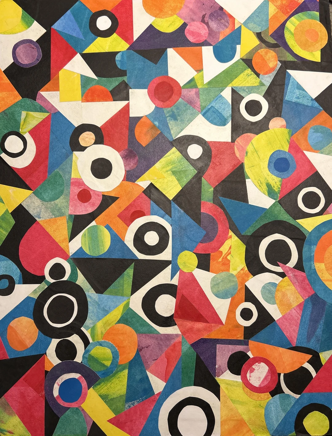Snapshot of Acrylic Paint And Paper Collage