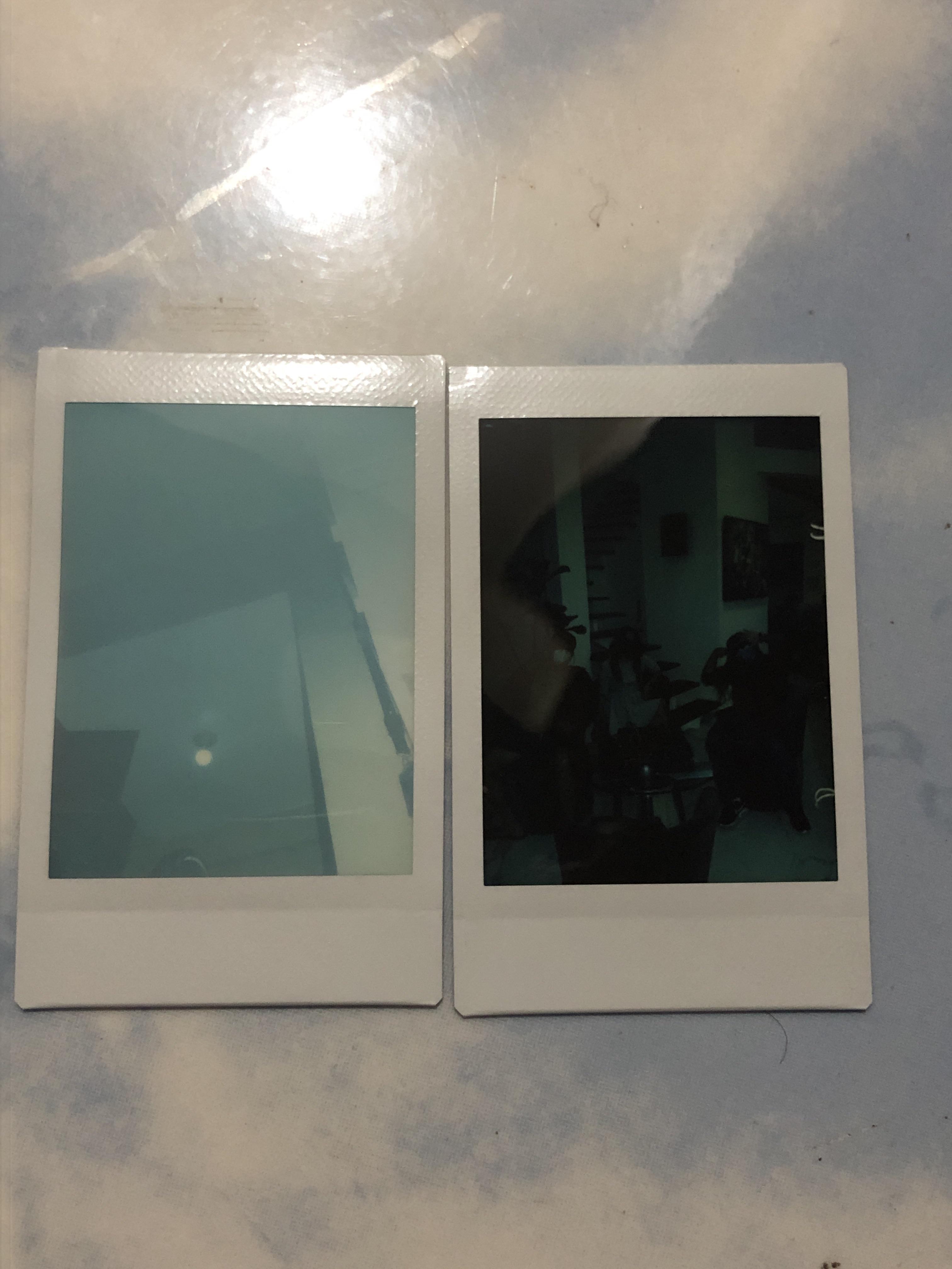 New Instax prints dark blue tint?