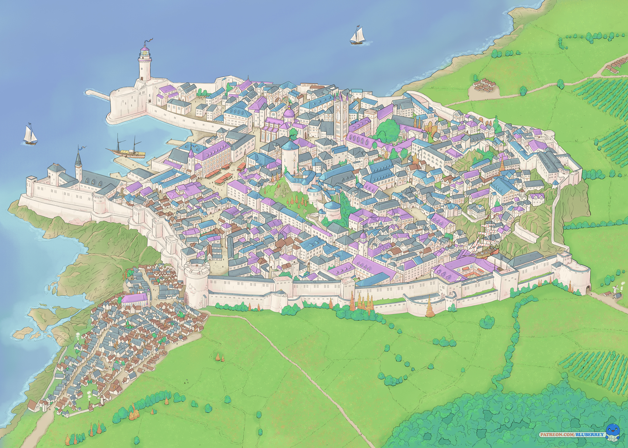 [OC][ART] My latest custom work City Map | Scrolller